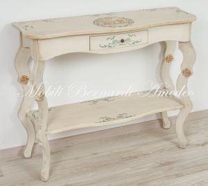 OC287 Consol Laccata Decori Legno Massello 02